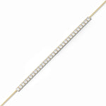 14K Solid Gold 3.00mm Natural Diamond Tennis Bracelet