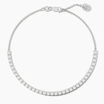 18k Solid Gold 2.50mm Lab Grown Diamond Tennis Bracelet - View 6 | Riyanika Jewels
