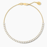 14K Solid Gold 2.50mm Lab Grown Diamond Tennis Bracelet