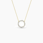 14K Lab Grown Diamond Cluster Pendant