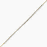 18k Solid Gold 2.50mm Natural Diamond Tennis Bracelet - Close Up | Riyanika Jewels