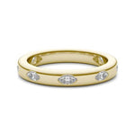 14K Lab Grown Diamond Marquise Cut Eternity Band