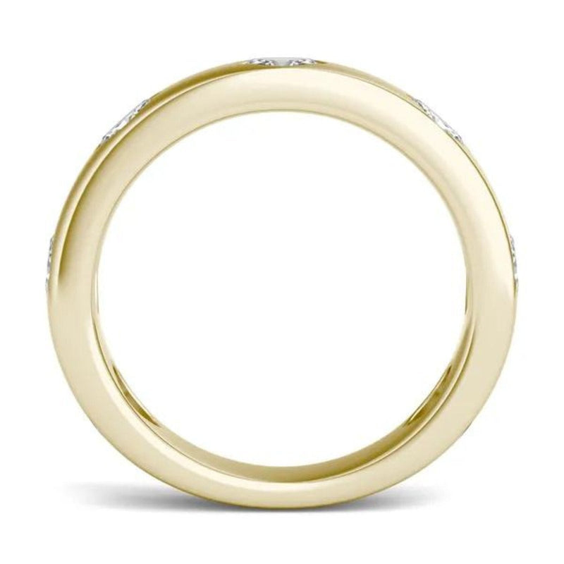 14K Lab Grown Diamond Marquise Cut Eternity Band