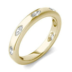 18K Solid Gold Natural Diamond Marquise Cut Flush Set Eternity Band - Detail | Riyanika Jewels