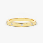 14K Lab Grown Diamond Round Cut Eternity Band