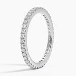18K Solid Gold Natural Diamond Round Cut Pave Set Full Eternity Band - Detail | Riyanika Jewels