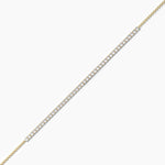 14K Solid Gold 2.00mm Lab Grown Diamond Tennis Bracelet | Stackable Bracelet