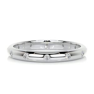 14K Lab Grown Diamond Round Cut Eternity Band