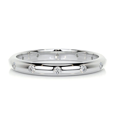 14K Lab Grown Diamond Round Cut Eternity Band