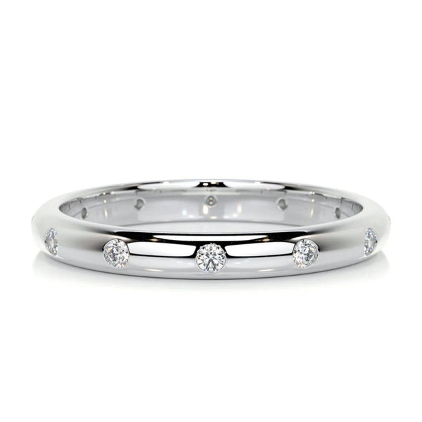 14K Lab Grown Diamond Round Cut Eternity Band