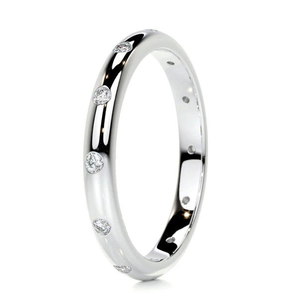 14K Lab Grown Diamond Round Cut Eternity Band