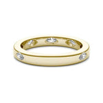 14K Natural Diamond Marquise Cut Eternity Band