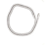 18K Solid Gold 5.00 CTW Lab Grown Diamond Tennis Necklace - View 8 | Riyanika Jewels