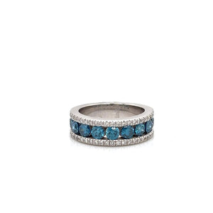 18K Solid Gold 1.00 CTW Natural Diamond Band