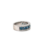 18K Solid Gold 1.00 CTW Natural Diamond Band - Side View | Riyanika Jewels