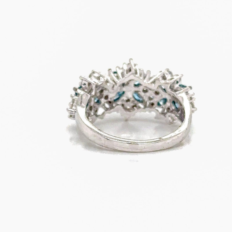 14K 2ct Natural Diamond Cluster Ring