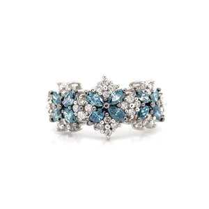14K 2ct Natural Diamond Cluster Ring