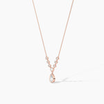 14K Solid Gold Lab Grown Diamond Drop Necklaces | Minimalist Gift For Christmas