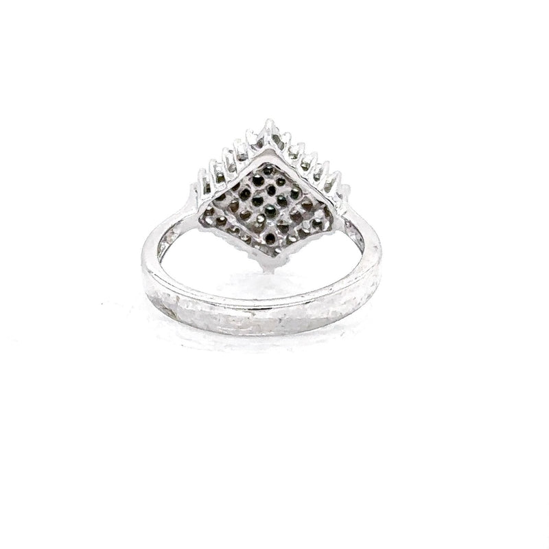 14K 0.48ct Natural Diamond Cluster Ring