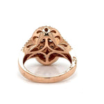 14K 2.25ct Lab Grown Diamond Halo Cluster Ring