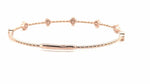 18K Solid Gold 0.40 CT Lab Grown Diamond Floral-Inspired Bracelet - Close Up | Riyanika Jewels