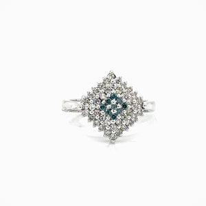14K 0.48ct Lab Grown Diamond Cluster Ring