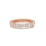 14K Lab Grown Diamond Round Cut Eternity Band