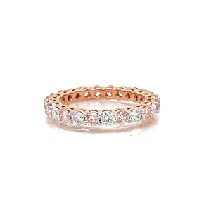 14K Lab Grown Diamond Round Cut Eternity Band