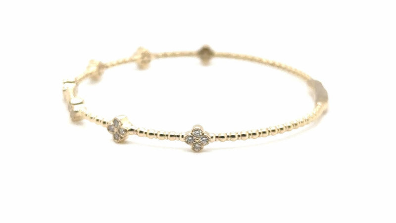 14K 0.4ct Natural Diamond Bracelet