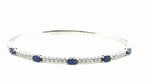 18K Solid Gold 3.00 Ct Natural Diamond Flexi Bangle - Alternate Angle | Riyanika Jewels