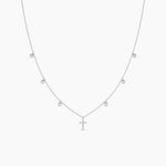 14K Solid Gold Natural Diamond Yard Necklaces For Women | Religious Jewelry