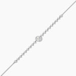 14K Solid Gold Lab Grown Diamond Tennis Bracelet | Stackable Bracelet