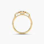 18k Solid Gold Natural Diamond Promise Ring | Weeding Ring - View 6 | Riyanika Jewels