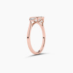 18k Solid Gold Natural Diamond Promise Ring | Weeding Ring - Detail | Riyanika Jewels