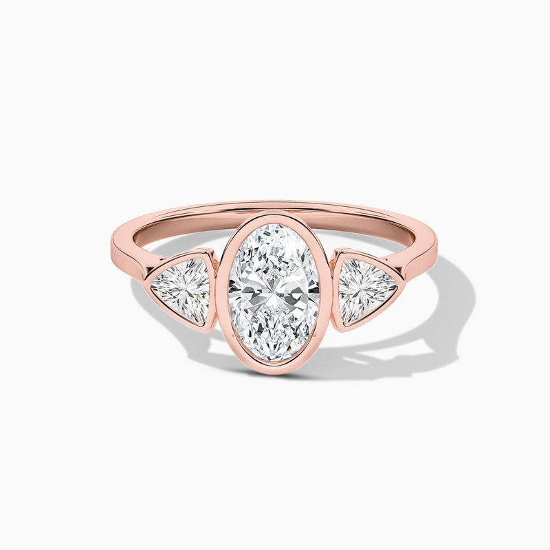 14K Solid Gold Lab Grown Diamond Promise Ring | Weeding Ring