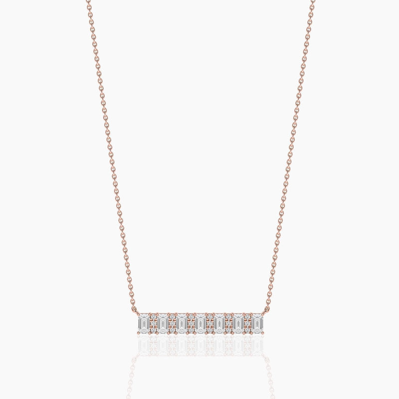 14K Emerald Round Cut Necklace