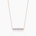 14K Lab Grown Diamond Round Cut Necklace