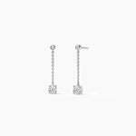 14K Solid Gold Natural Diamond Dangle Drop Earrings