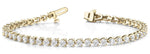 14K Solid Gold 2ctNatural Diamond Tennis Bracelet