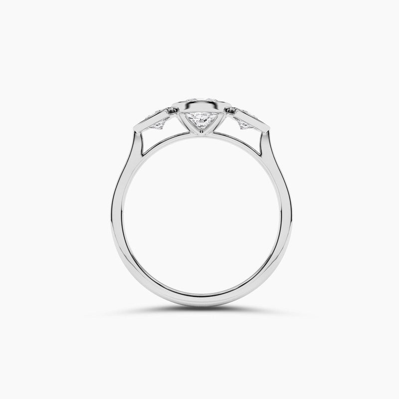 14K Solid Gold Lab Grown Diamond Promise Ring | Weeding Ring