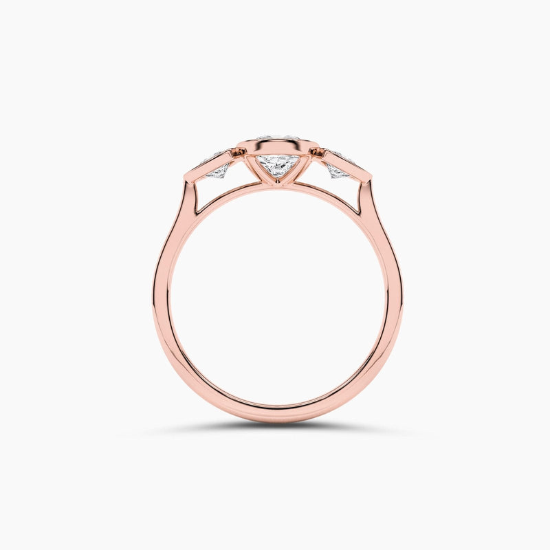 14K Solid Gold Lab Grown Diamond Promise Ring | Weeding Ring