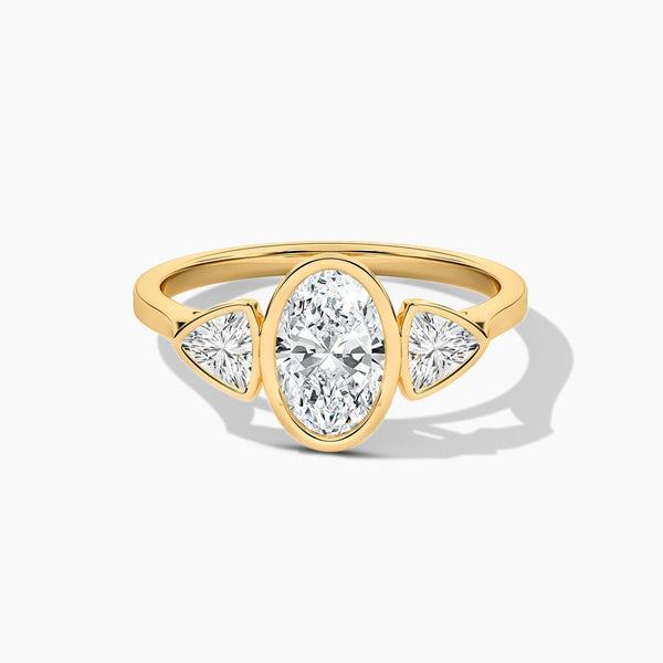 14K Solid Gold Lab Grown Diamond Promise Ring | Weeding Ring