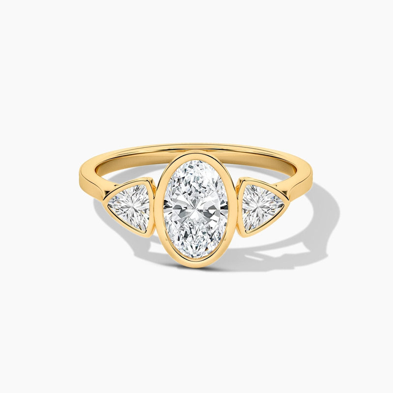 14K Solid Gold Lab Grown Diamond Promise Ring | Weeding Ring