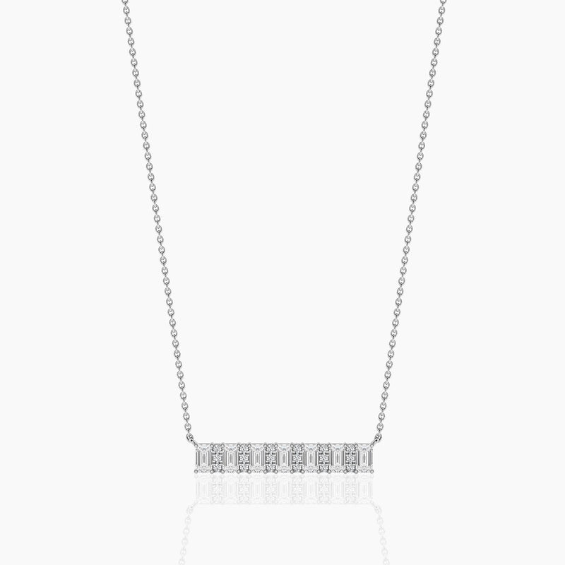 14K Emerald Round Cut Necklace