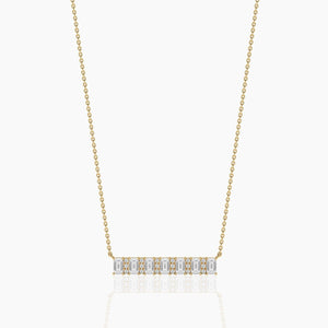 14K Lab Grown Diamond Round Cut Necklace