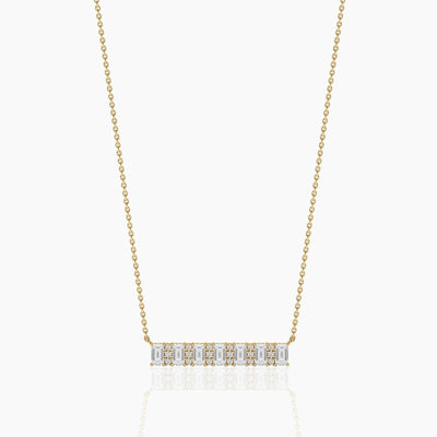 14K Lab Grown Diamond Round Cut Necklace