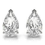 14K 1.5ct Lab Grown Diamond Pear Cut Stud Earrings