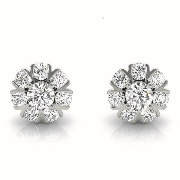 14K 0.5ct Lab Grown Diamond Stud Earrings