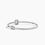 14K Lab Grown Diamond Halo Bangle