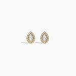 14K Lab Grown Diamond Bezel Stud Earrings